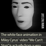 Where is the white face in “We Can’t Stop” from?